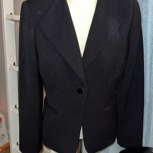 Calvin Klein Classic One Buttoned Black Blazer.